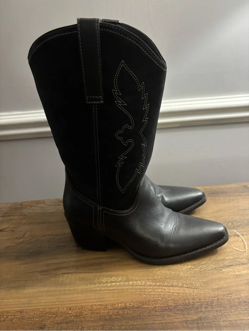 The Children's Place Black Kids' Cowboy Boots
